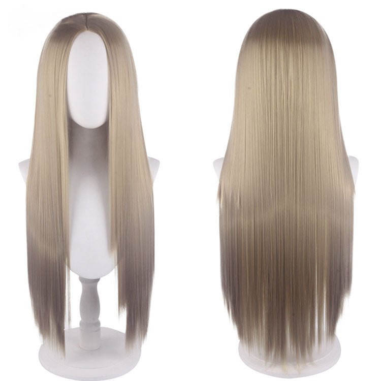 23 Colors 80cm Long Straight Middle Score Cosplay Wigs - N - lemailwigs
