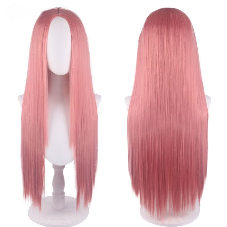 23 Colors 80cm Long Straight Middle Score Cosplay Wigs - P - lemailwigs