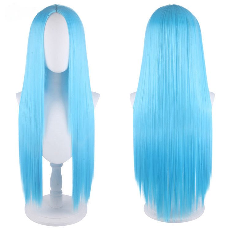 23 Colors 80cm Long Straight Middle Score Cosplay Wigs - R - lemailwigs