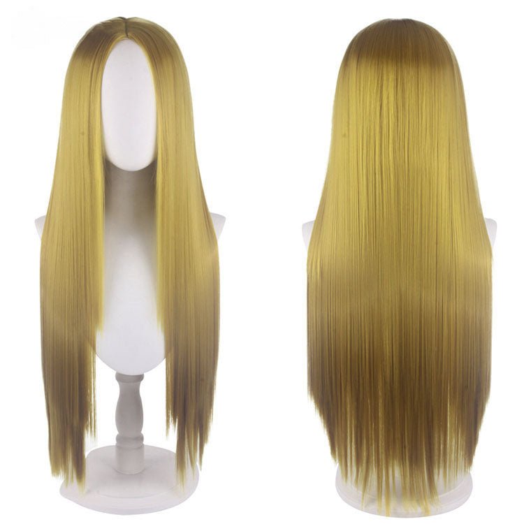 23 Colors 80cm Long Straight Middle Score Cosplay Wigs - V - lemailwigs