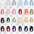 24 Colors 40cm Long Stright Colourful Cosplay Wigs - lemailwigs