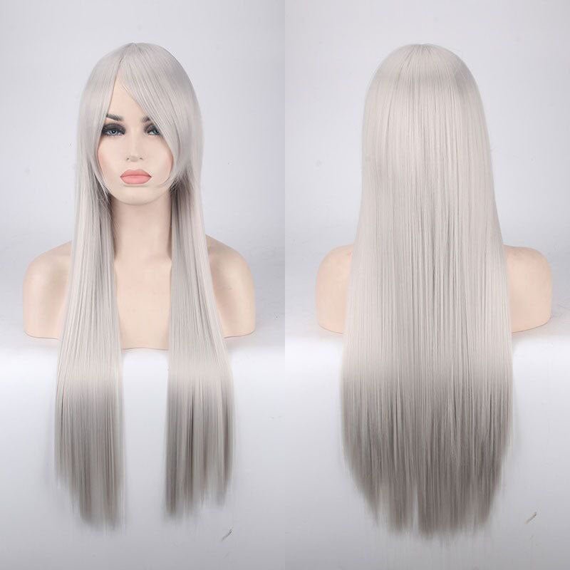 24 Colors 80cm Long Straight Cosplay Wigs - U - lemailwigs