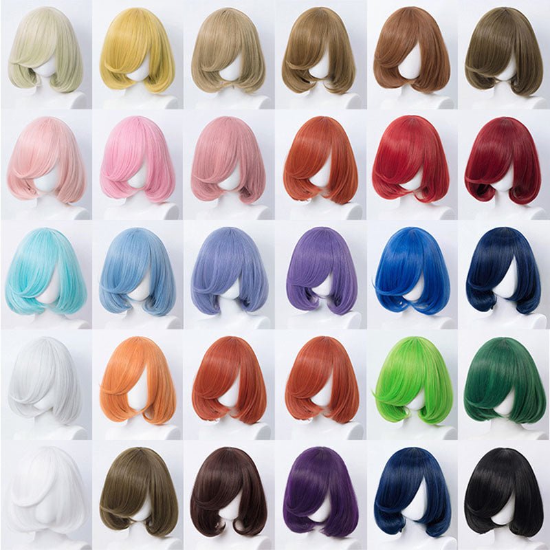 25 Colors Anime Short BoBo Cosplay Wigs - lemailwigs