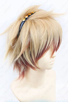 30cm Short AMNESIA TOMA Brown Fade Dark Red Cosplay Wigs - lemailwigs