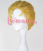 30cm Short JoJo's Bizarre Adventure Kira Yoshikage Gloden Cospaly Wigs - lemailwigs