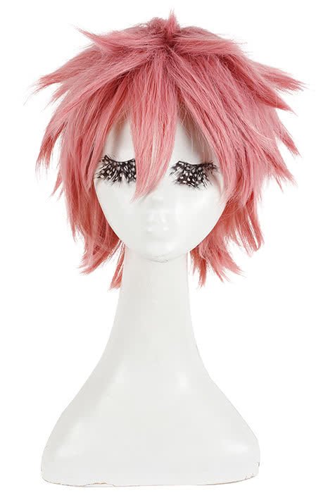 30cm Short Pink Ao no Exorcist Shima Renzou Cosplay Wigs JF - 0118 - lemailwigs