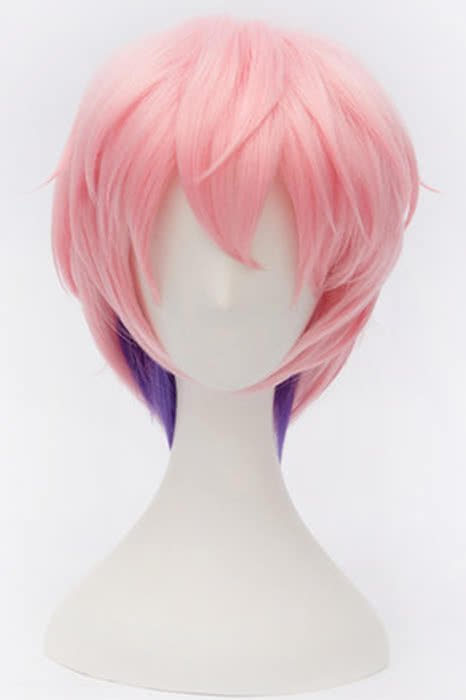 30cm Short Pink Touken Ranbu Online Akitatoushirou Cosplay Wigs asn71 - lemailwigs