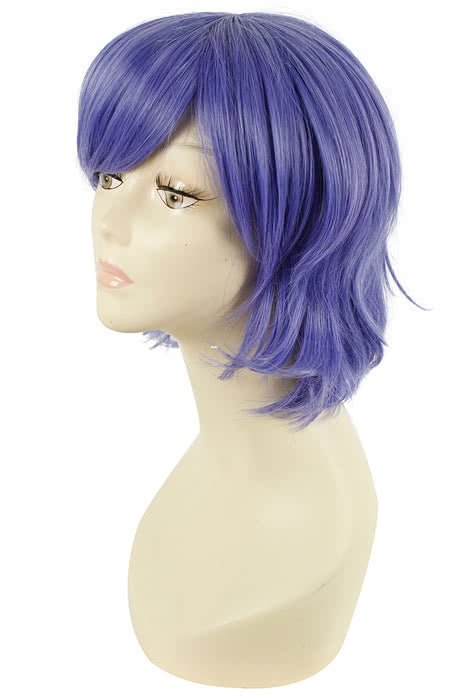 30cm Short Purple Rosario to Vampire Mizore Shirayuki Cosplay Wigs - lemailwigs