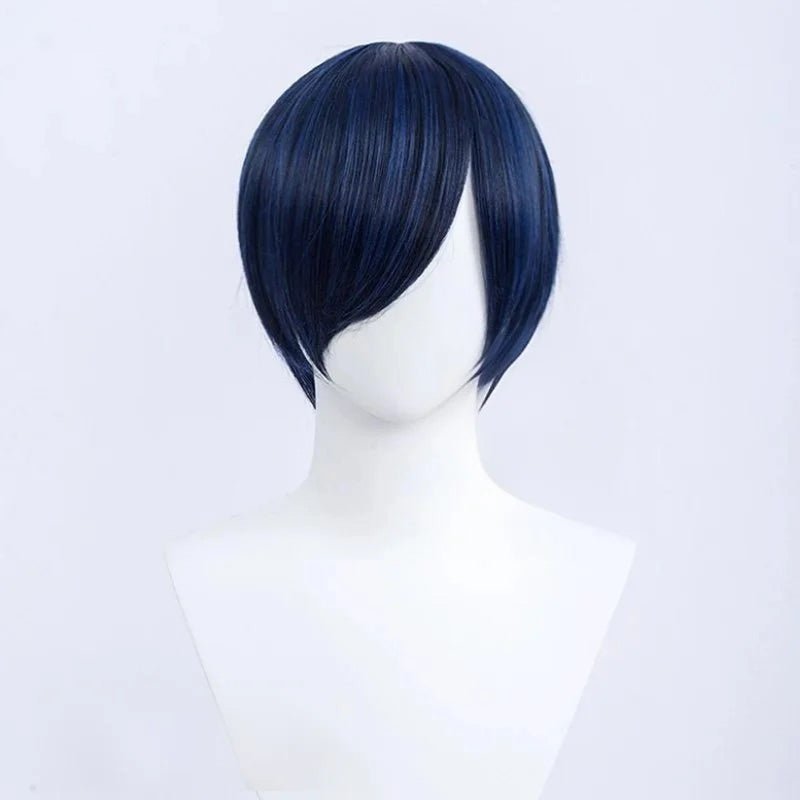30cm Short Straight Light Blue General Anime Cosplay Wigs - lemailwigs
