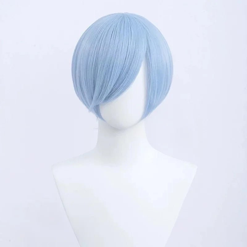 30cm Short Straight Light Blue General Anime Cosplay Wigs - lemailwigs