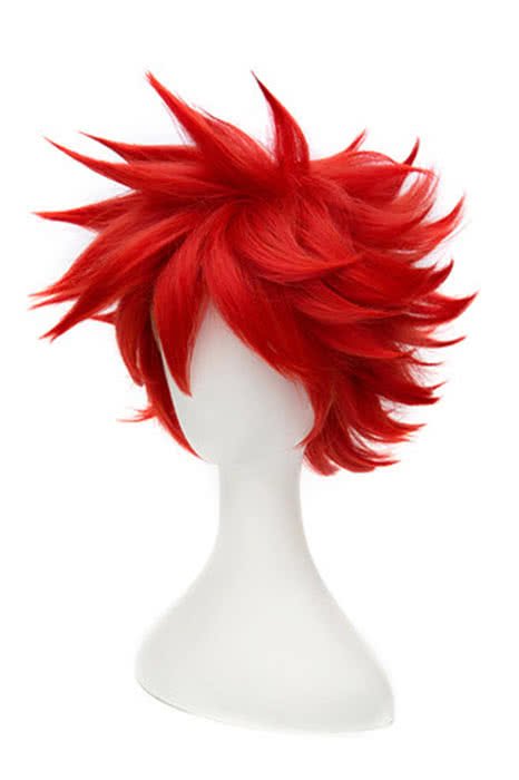 30cm Short Touken Ranbu Online Aizenkunitoshi Red Cosplay Wig - lemailwigs