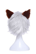 30cm White Silver Cosplay Wigs With Furry Ear - lemailwigs