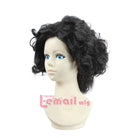 35cm Short John Snow Curly Black Cosplay Wigs - lemailwigs