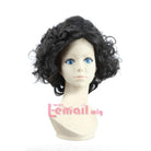 35cm Short John Snow Curly Black Cosplay Wigs - lemailwigs