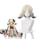 35cm Short Ponytail Ivory Gradient Grey Arknights Ifrit Cosplay Wigs - lemailwigs