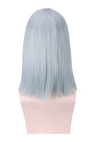 35cm Silver Mixed Blue Fashion Women Medium Straight Wigs - lemailwigs
