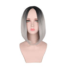 4 Colors Short Green Pink Grey Ombre Trendy Wigs For Women - lemailwigs