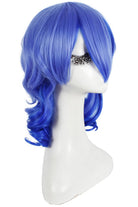 45cm Medium Blue Karneval Kiichi Anime Cosplay Wigs JF - 0115 - lemailwigs