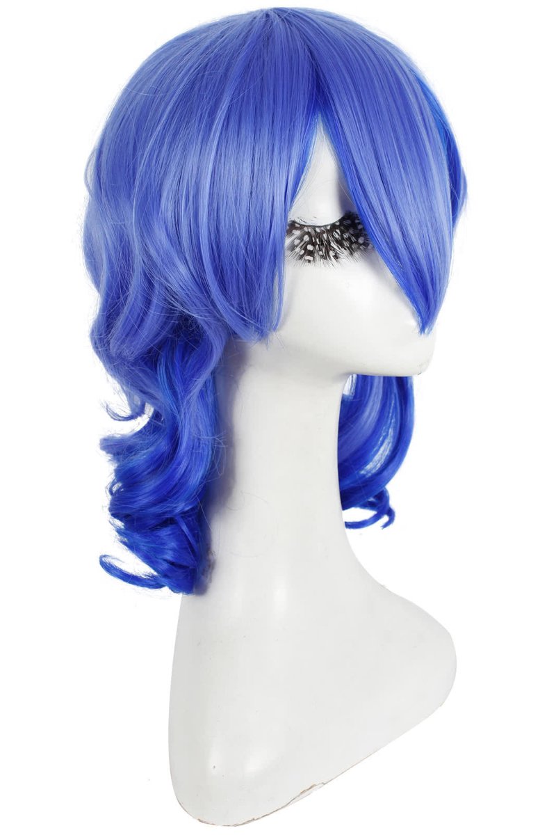 45cm Medium Blue Karneval Kiichi Anime Cosplay Wigs JF - 0115 - lemailwigs