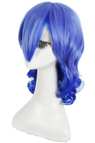 45cm Medium Blue Karneval Kiichi Anime Cosplay Wigs JF - 0115 - lemailwigs