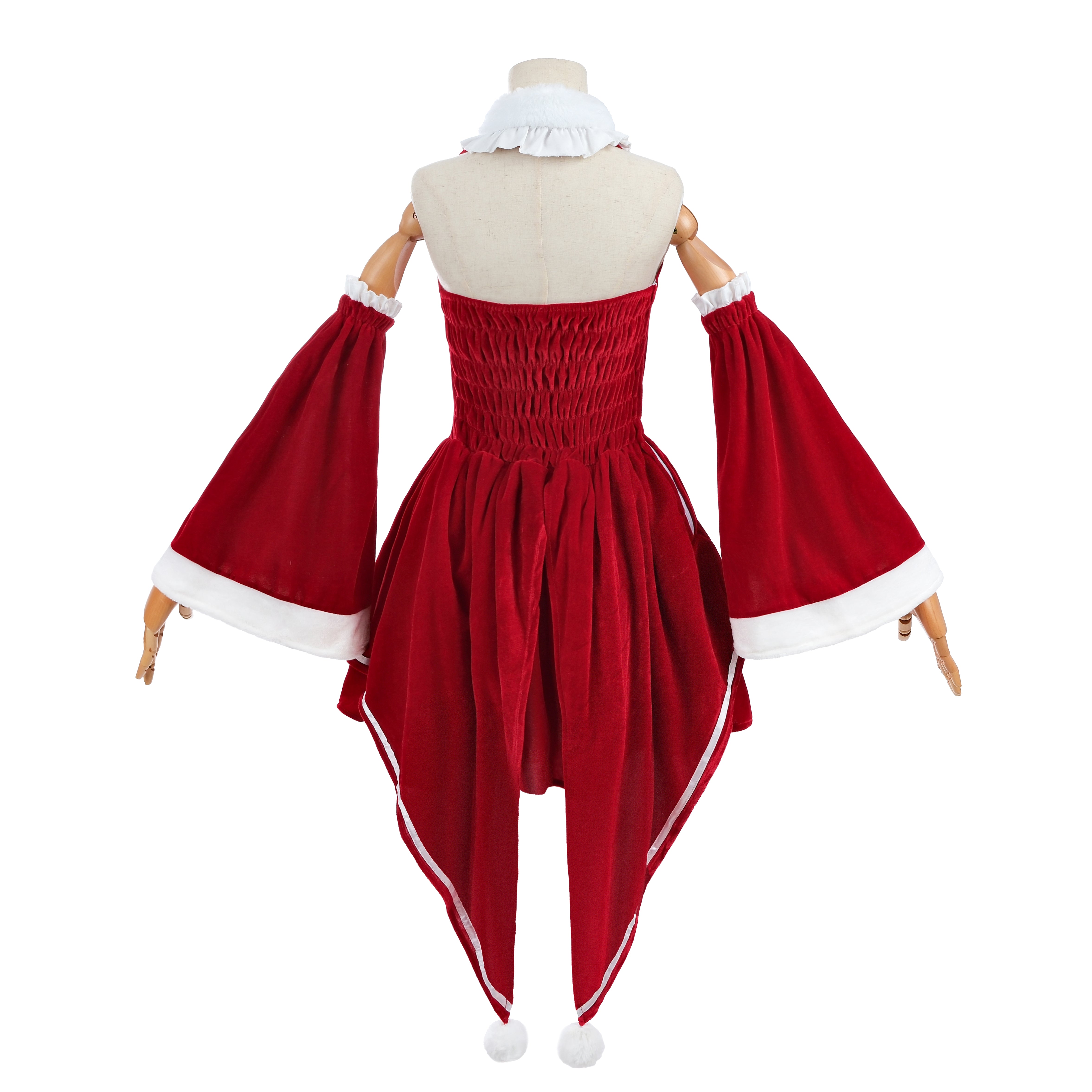 【48HR SHIP】L-email Wig Re: ZERO -Starting Life in Another World Rem Ram Fanart Christmas Cosplay Costume