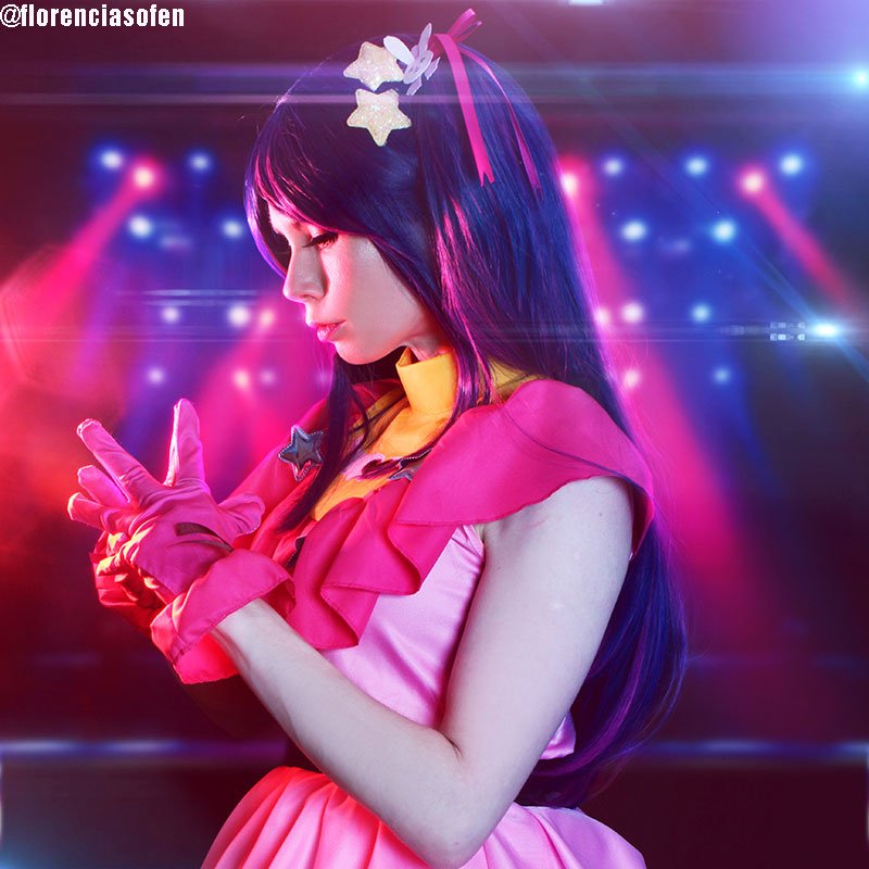 【48HR SHIP】 Oshi no Ko Hoshino Ai Purple Mixed Pink Cosplay Wig