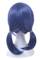 【48HR SHIP】Anime Medium Long Dark Blue Synthetic Hair Straight Cosplay Wigs - lemailwigs