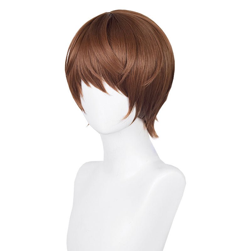 【48HR SHIP】Death Note Light Yagami Short Brown Halloween Cosplay Wig - lemailwigs