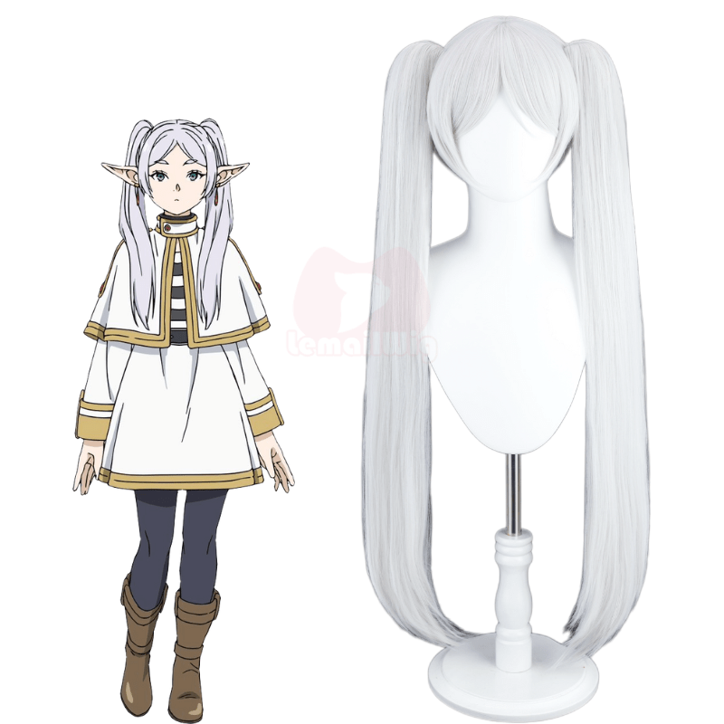 【48HR SHIP】Frieren: Beyond Journey's End Frieren White Cosplay Wig - lemailwigs
