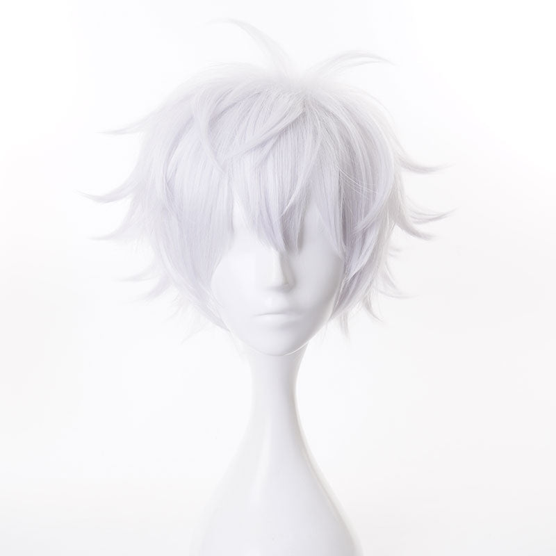 【48HR SHIP】Jujutsu Kaisen High School Satoru Gojo Short Grey Cosplay Wig - lemailwigs