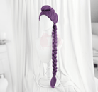 【48HR SHIP】L - email Wig Anime Movie Kpop Demon Hunter Songs Rumi Purple 100cm Long Braid Stage Cosplay Wig Group Idol - lemailwigs