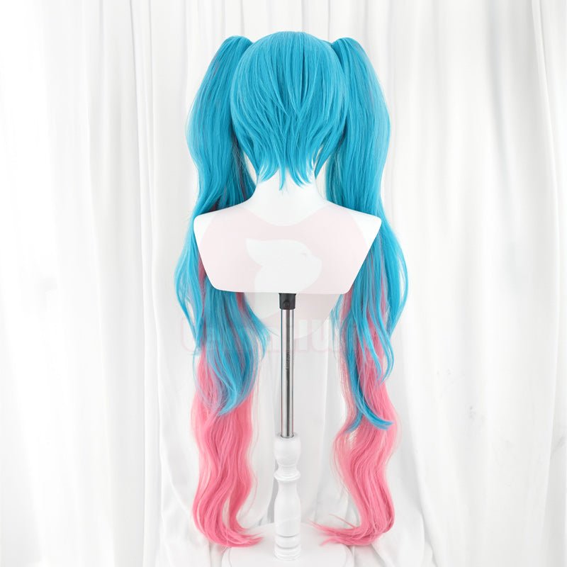 【48HR SHIP】L - email Wig Exclusive Fortnite Neko Hatsune Miku Cosplay Wig - lemailwigs