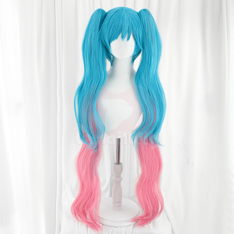 【48HR SHIP】L - email Wig Exclusive Fortnite Neko Hatsune Miku Cosplay Wig - lemailwigs
