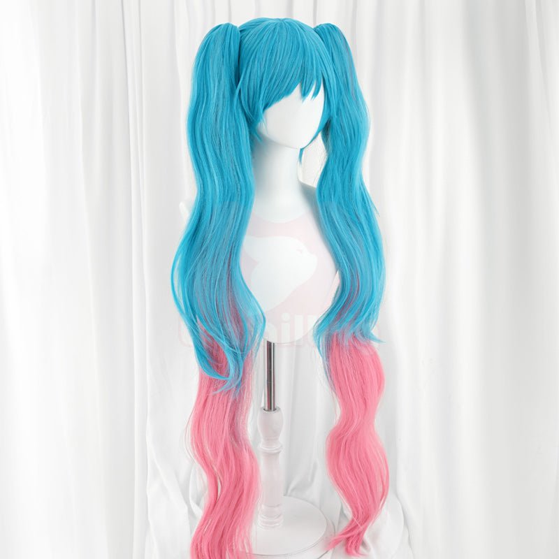 【48HR SHIP】L - email Wig Exclusive Fortnite Neko Hatsune Miku Cosplay Wig - lemailwigs