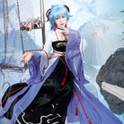 【48HR SHIP】L - email Wig Genshin Impact Ganyu Hanfu Cosplay Costume - lemailwigs