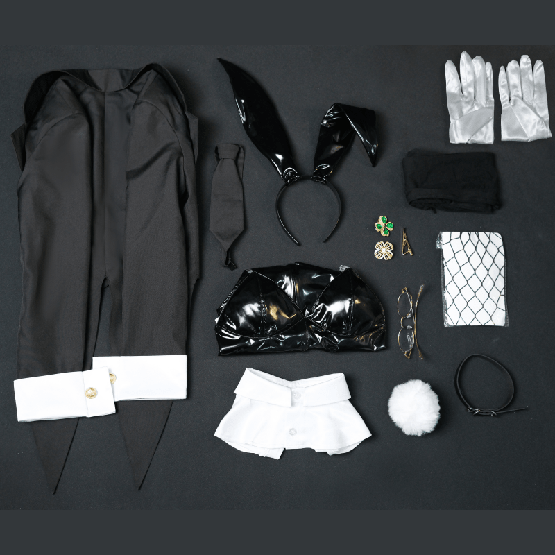 【48HR SHIP】L - email Wig Goddess of Victory: Nikke Ade: Agent Bunny Bobysuit Cosplay Costume - lemailwigs