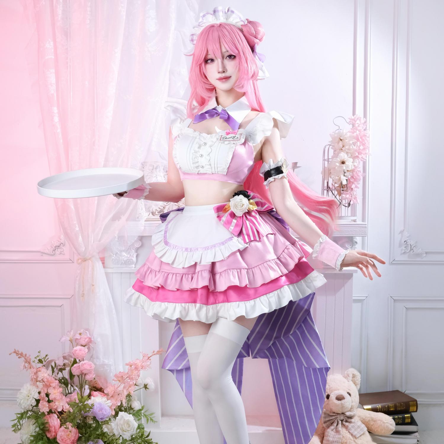 【48HR SHIP】L - email Wig Goddess of Victory: Nikke DOROTHY Maid Cosplay Costume - lemailwigs