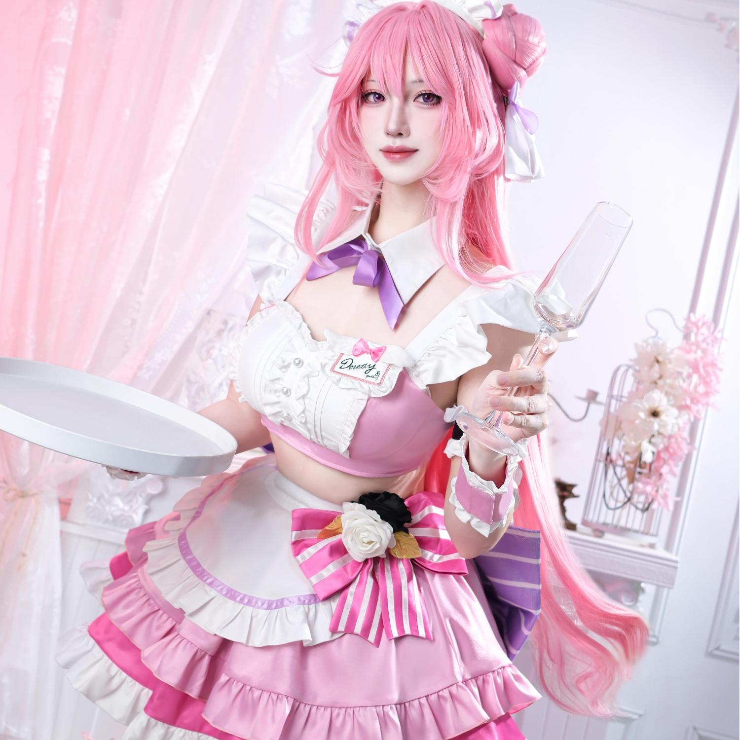 【48HR SHIP】L - email Wig Goddess of Victory: Nikke DOROTHY Maid Cosplay Costume - lemailwigs