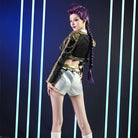 【48HR SHIP】L - email Wig Huntrix Kpop Demon Hunter Rumi Black Golden Cosplay Full Set - lemailwigs