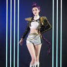 【48HR SHIP】L - email Wig Huntrix Kpop Demon Hunter Rumi Black Golden Cosplay Full Set - lemailwigs