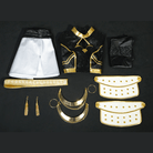 【48HR SHIP】L - email Wig Huntrix Kpop Demon Hunter Zoey Golden Black Cosplay Costume And Wig Full Set - lemailwigs