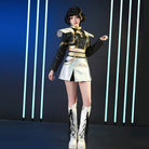 【48HR SHIP】L - email Wig Huntrix Kpop Demon Hunter Zoey Golden Black Cosplay Costume And Wig Full Set - lemailwigs