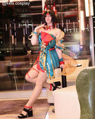 【48HR SHIP】L - email Wig League of Legends After Hours Spirit Blossom Ahri Cosplay Full Set - lemailwigs