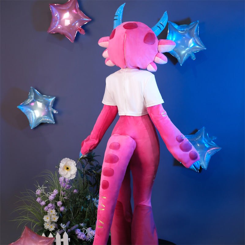 【48HR SHIP】L - email Wig League of Legends Cosplayer Neeko Cosplay Outfit - lemailwigs