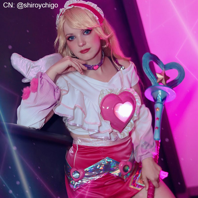 【48HR SHIP】L - email Wig League Of Legends LOL Lovestruck Lux Cosplay Costume - lemailwigs