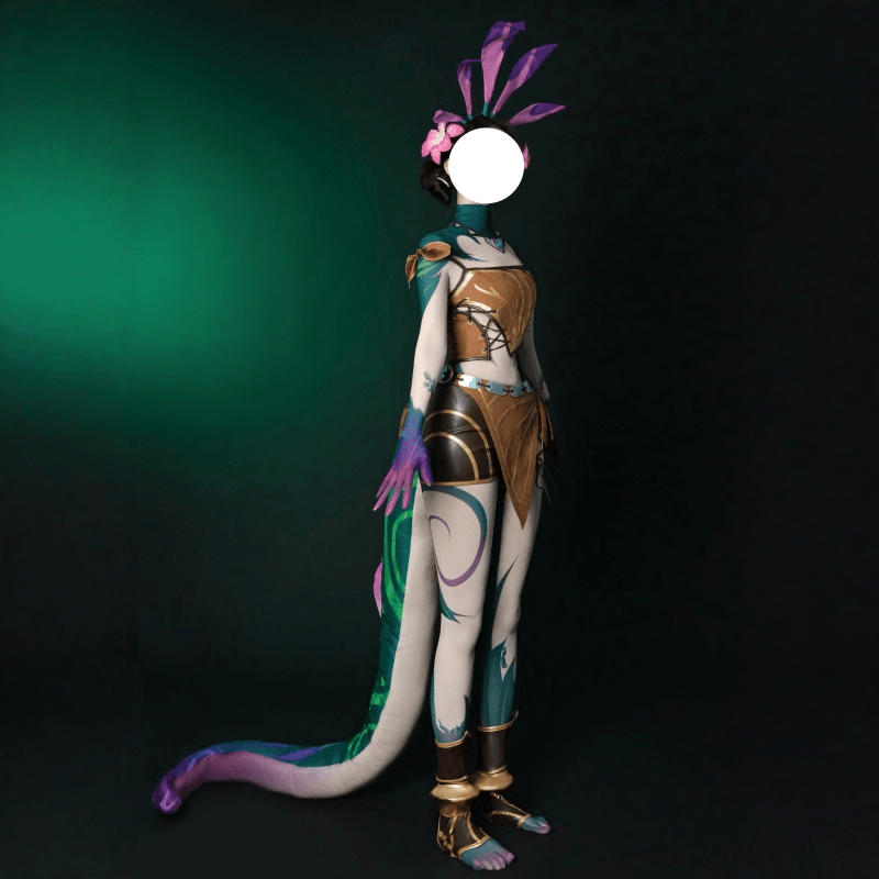 【48HR SHIP】L - email Wig League Of Legends Neeko the Curious Chameleon Cosplay Costume - lemailwigs