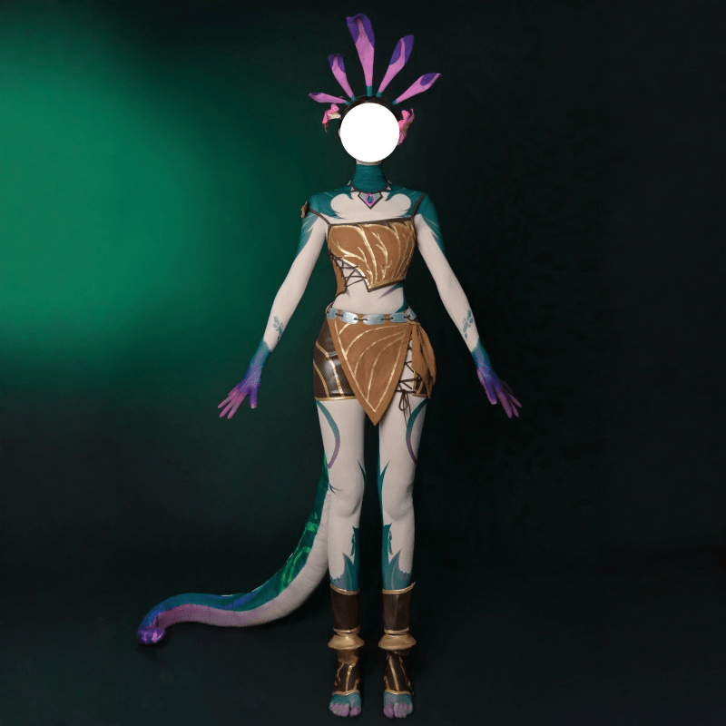 【48HR SHIP】L - email Wig League Of Legends Neeko the Curious Chameleon Cosplay Costume - lemailwigs