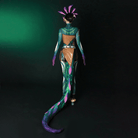 【48HR SHIP】L - email Wig League Of Legends Neeko the Curious Chameleon Cosplay Costume - lemailwigs