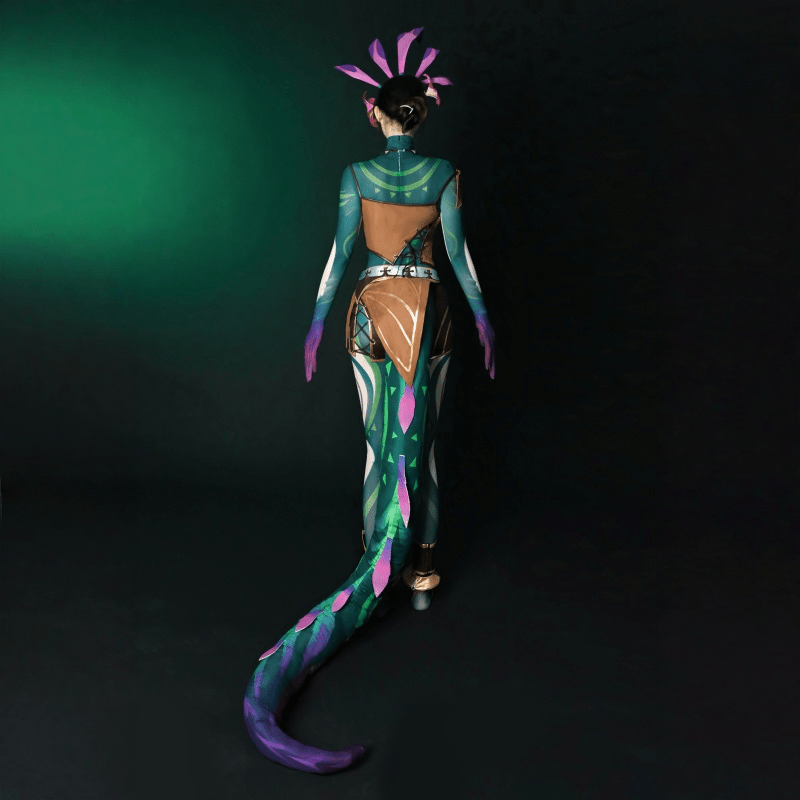 【48HR SHIP】L - email Wig League Of Legends Neeko the Curious Chameleon Cosplay Costume - lemailwigs