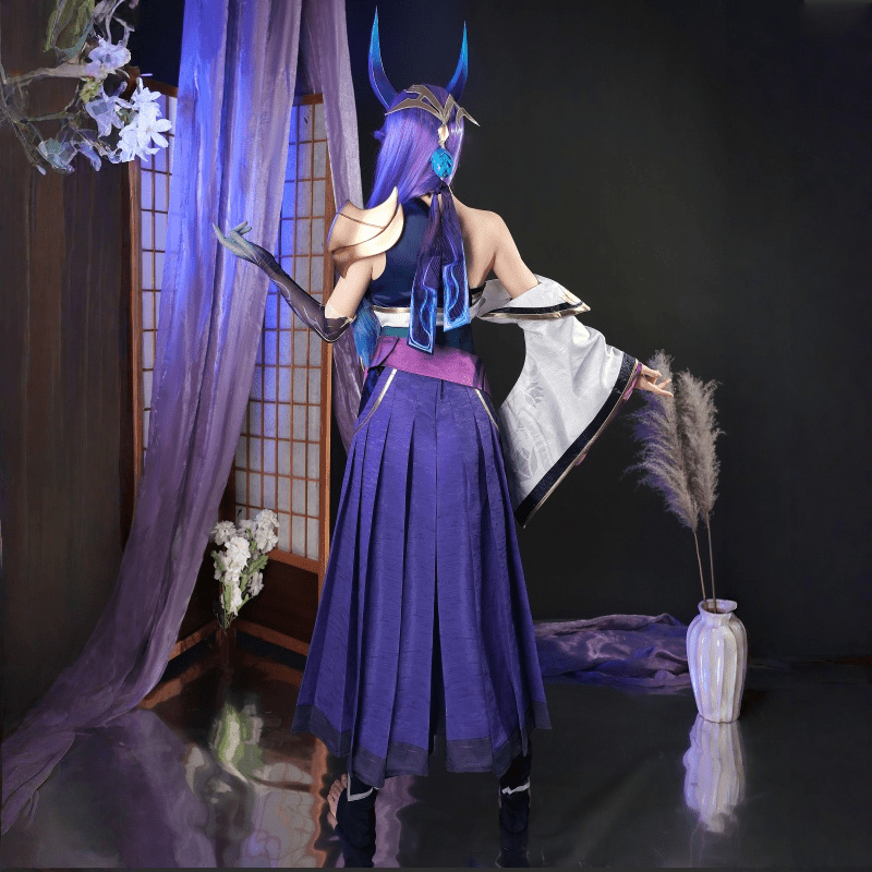 【48HR SHIP】L - email Wig League of Legends Spirit Blossom Irelia Cosplay Costume - lemailwigs